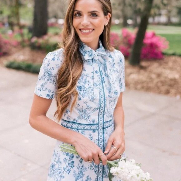 RARE 🦄 Gal Meets Glam DARLA Dress with Bow Tie - Size 14 - runs SMALL - Picture 2 of 6